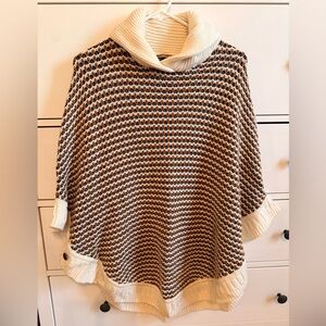 Talbots Small Woman’s Lambswool Blend Sweater Cape